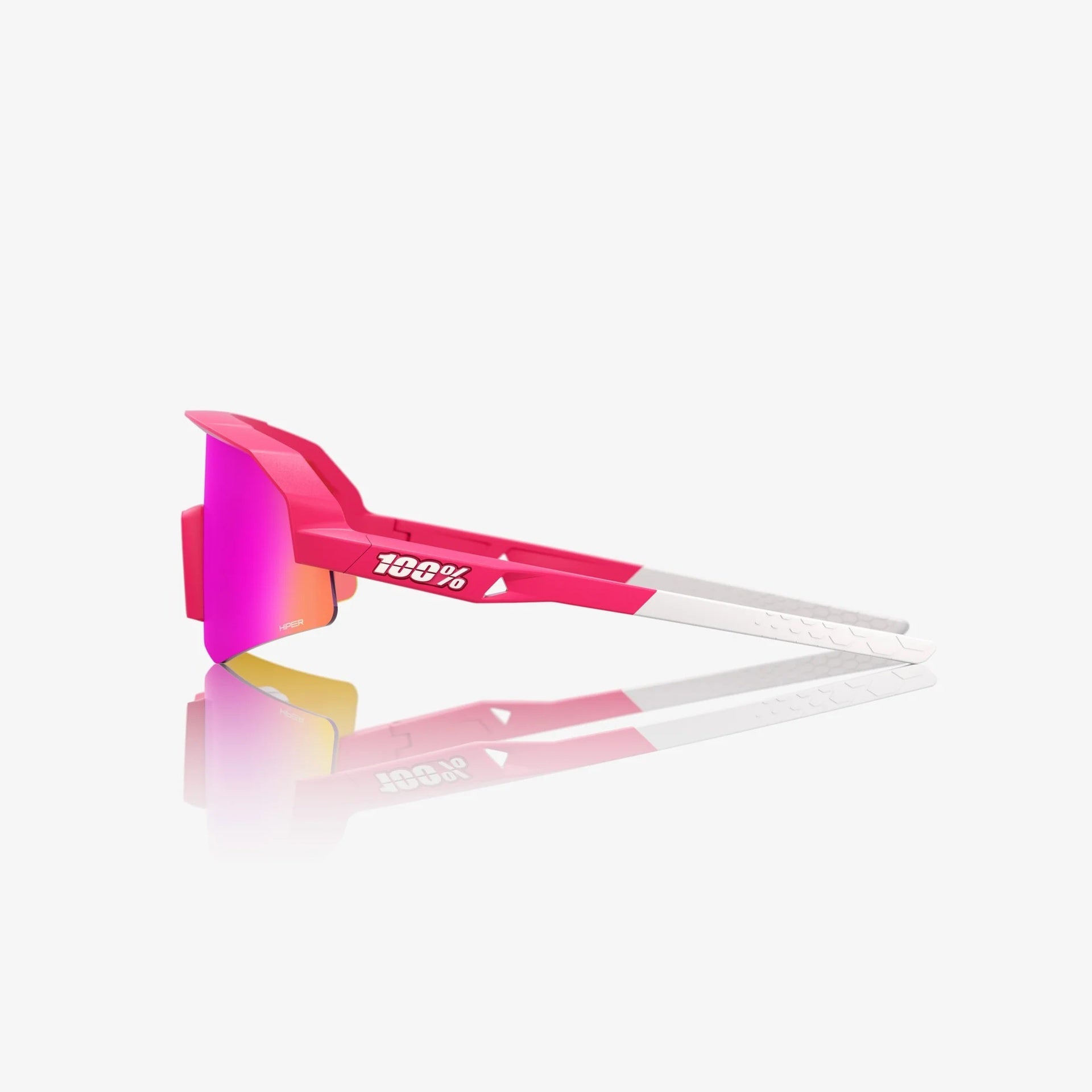 Lentes deportivos juveniles 100% SLENDALE YOUTH - Satin Pitaya - HiPER Vital Pink Mirror