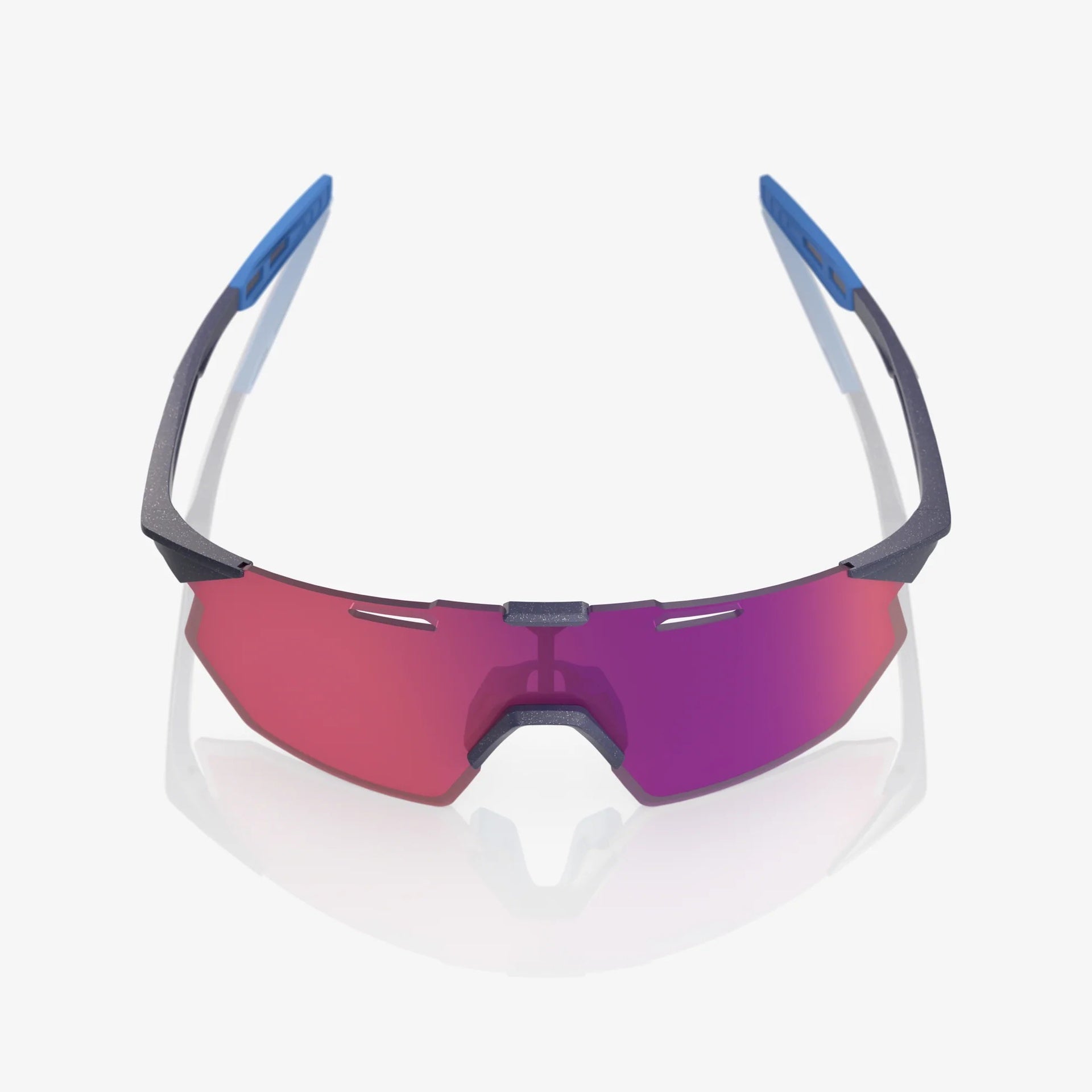 Lentes deportivos 100% HYPERCRAFT SQ Satin Storm Metallic - Purple Mirror Lens