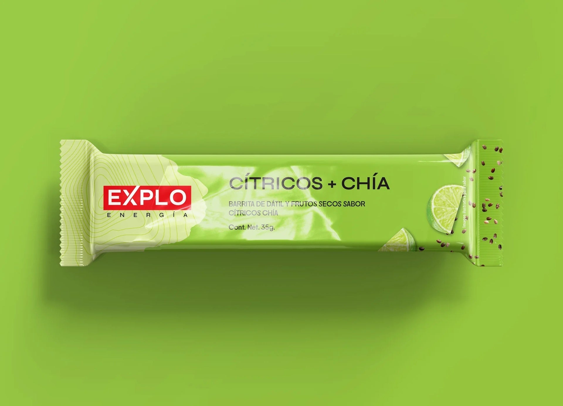 Barra energética EXPLO sabor Cítricos + Chía 35 g