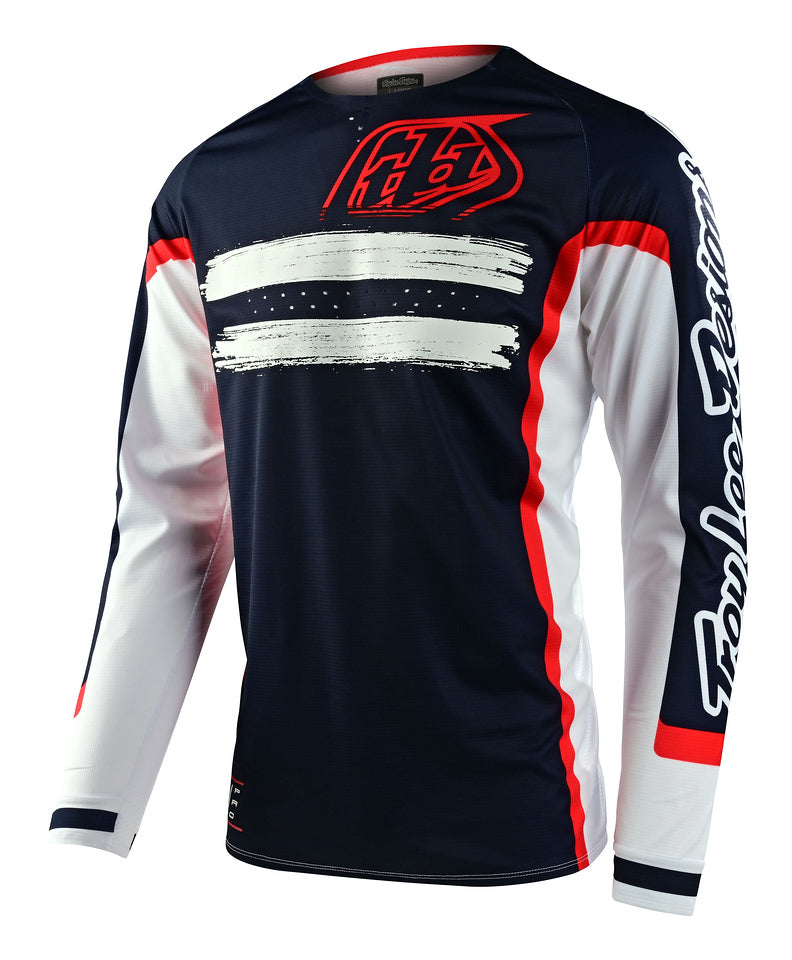 Jersey Troy Lee Designs Se Pro Moto Marker Navy / Red