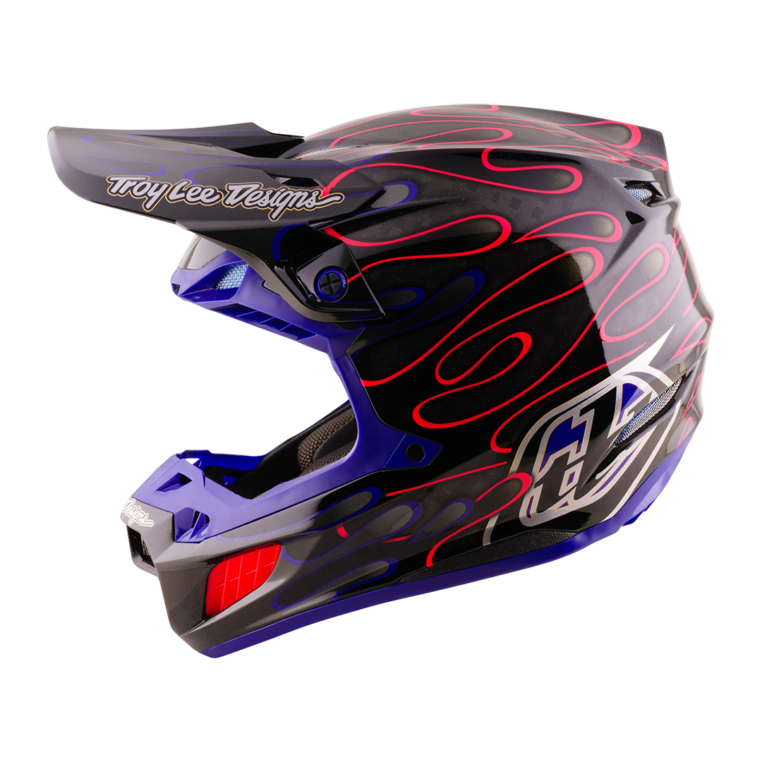 Casco para Moto Se5 Ece Carbon Helmet; Overspray Black / Magenta
