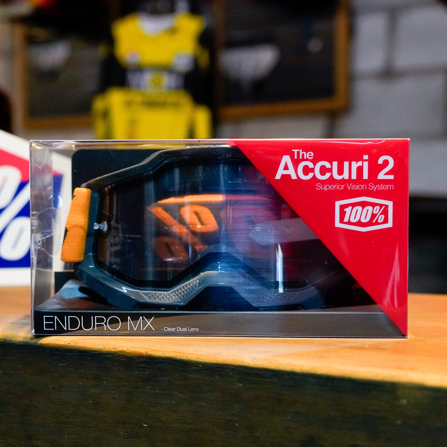 Goggles 100% Accuri 2 Enduro Moto Orange - Mica Transparente