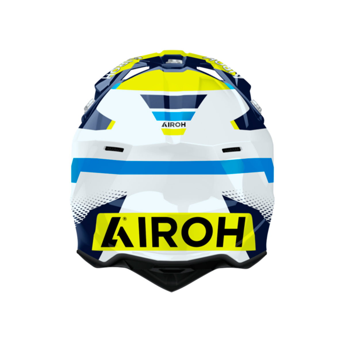 Casco para Moto Wraaap Vision Yellow/Blue Gloss Airoh