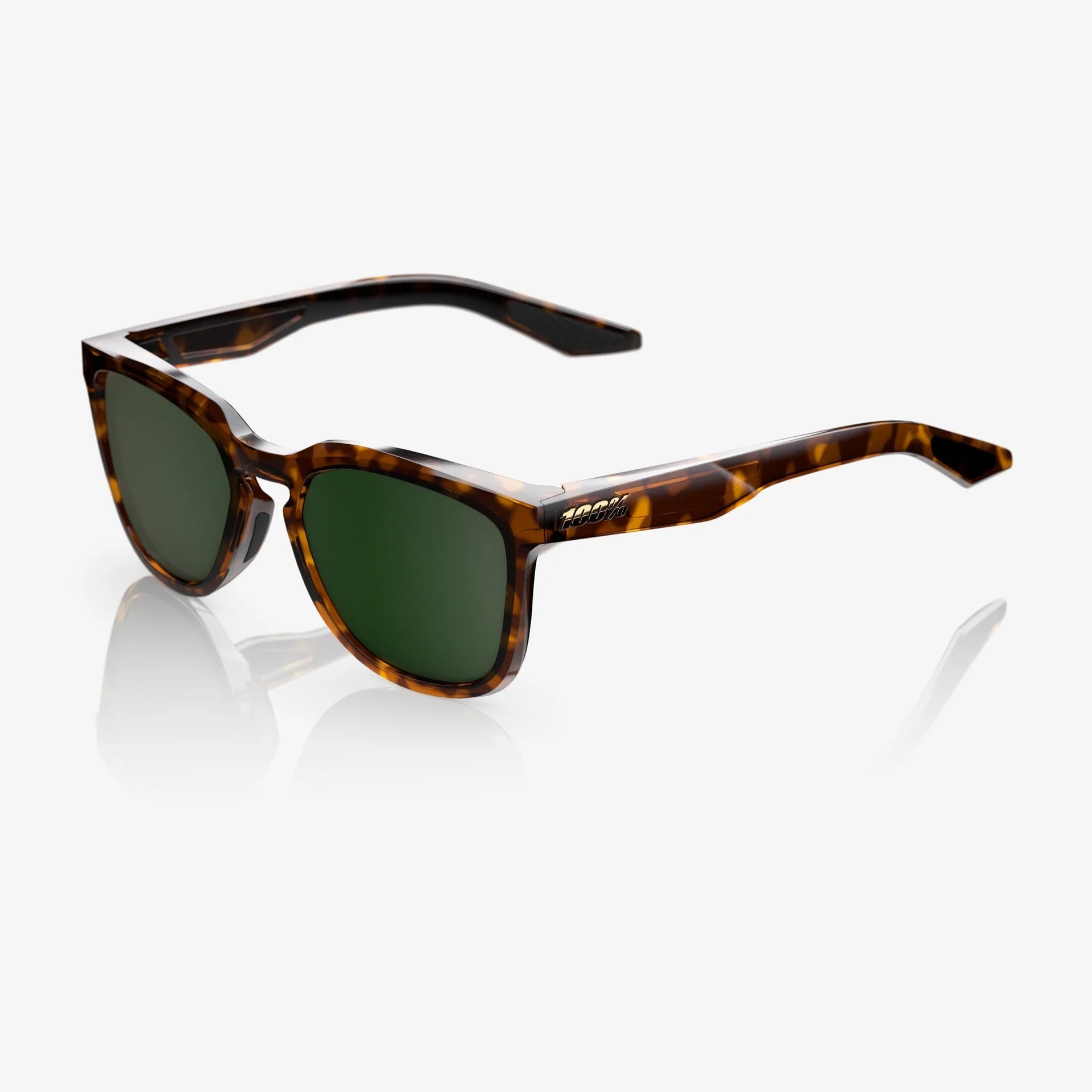 Lentes lifestyle 100% HUDSON Gloss Havana - Grey-Green Lens