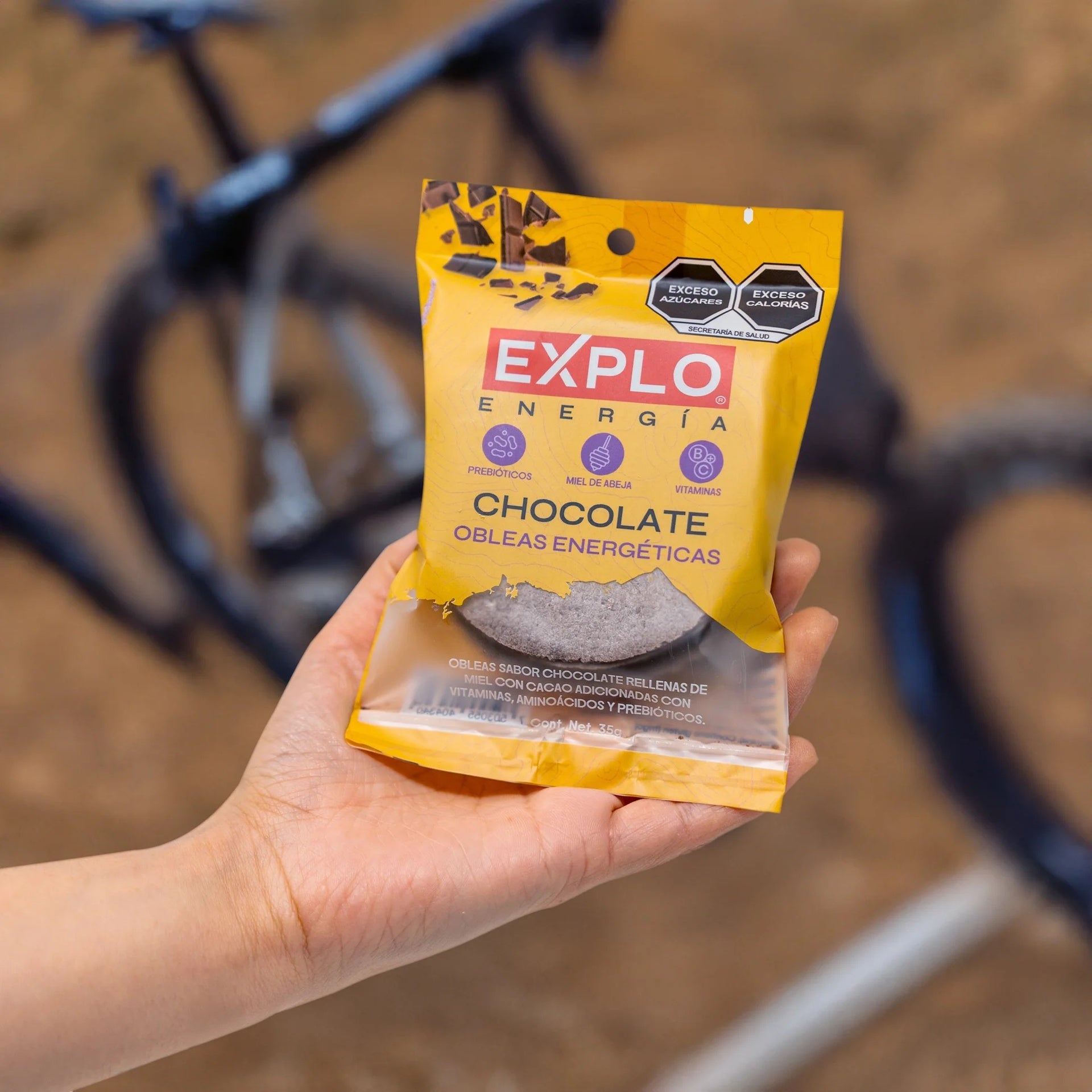 Obleas energéticas EXPLO sabor Chocolate 35 g