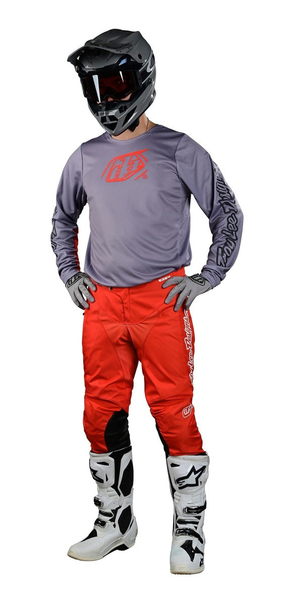 Jersey Troy Lee Designs Gp Pro Moto Icon Dark Gray / Burnt Orange