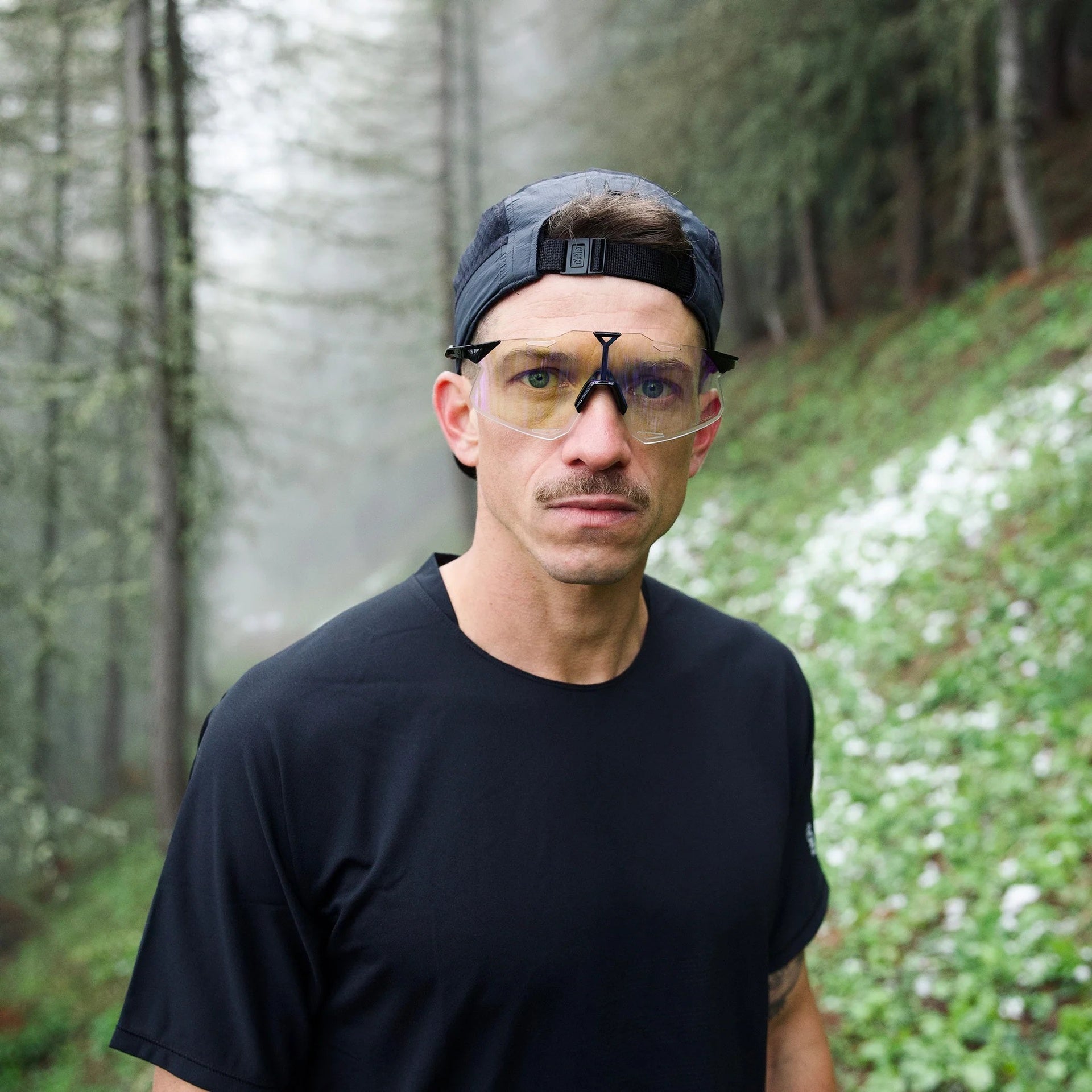 Lentes deportivos 100% HYPERCRAFT Gloss Black - Purple Flash Mirror Photochromic Lens